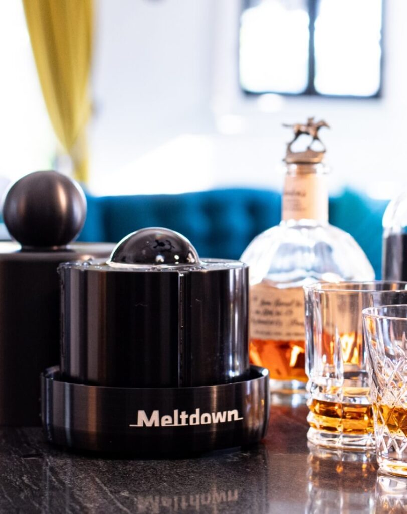 Meltdown Chubby Gray Aluminum Ice Ball Press